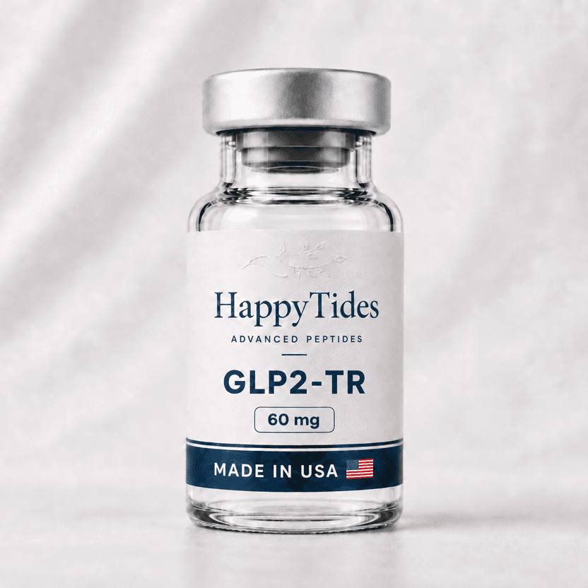 GLP2-TR - HappyTides research peptide vial